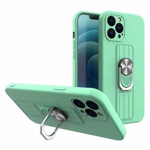 Ring Case silikoni tapauksessa sormi ote ja jalusta Samsung Galaxy S21 Ultra 5G mint