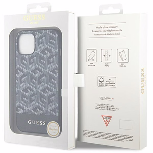 Guess GCube Stripes MagSafe Suojakuori iPhone 15 / 14 / 13:lle - musta