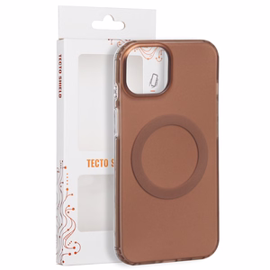 Tecto Shield Mistiq Mag suojakuori iPhone 13 / 14 6,1"-mallille, ruskea