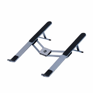 Pöytäteline kannettavalle tietokoneelle ja tabletille taitettava Forcell F-Grip Fold Stand H Pro harmaa