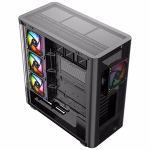 MODECOM Volcano AQ200 ARGB Midi musta