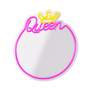 Neon MIRROR LED QUEEN warm white pink FMNE04 Forever Light