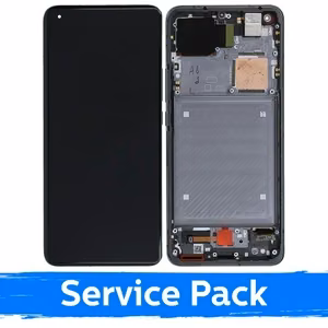 LCD-näyttö yhteensopiva Xiaomi Mi 11 Ultra kehyksellä / Ceramic Black / (Service Pack)