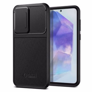 Tech-Protect Velar Cam+ Suojakuori Samsung Galaxy A55 5G:lle - musta