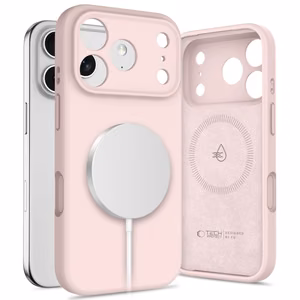 Tech-Protect Silicone MagSafe Suojakuori iPhone 17 Pro:lle - Vaaleanpunainen
