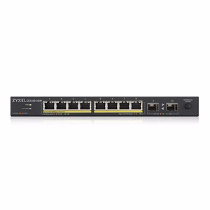 Zyxel GS1100-10HP v2 hallitsematon Gigabit Ethernet PoE -verkkokytkin, 10/100/1000 Mb/s, musta
