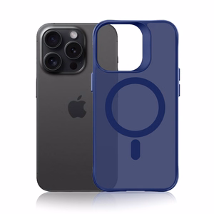 3mk Smoke MagCase iPhone 16 Pro Max:lle - Sininen-Läpinäkyvä