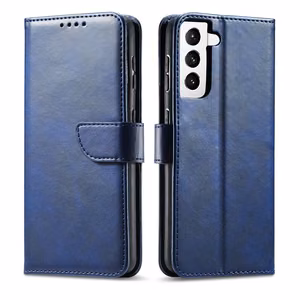 Magneettikotelo Elegantti kotelo Kansi Flip Cover Samsung Galaxy S22 + (S22 Plus) Sininen
