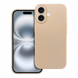 Metallinen Suojakuori iPhone 16:lle kultainen