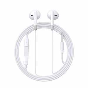 Joyroom JR-EW01 in-ear langallinen mini jack -kuulokkeet kauko-ohjaimella - valkoinen