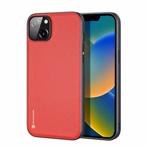 Dux Ducis Fino kotelo kansi valmistettu nailon iPhone 14 Plus punainen