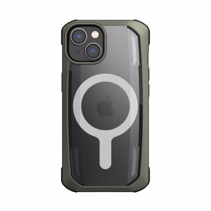 Raptic X-Doria Secure Case iPhone 14 kanssa MagSafe panssaroitu suojus vihreä