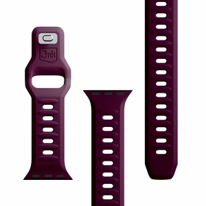 3mk-silikoniranneke Apple Watchille, 38/40/41/42 mm, Mulberry, pieni koko