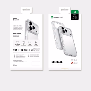 AmazingThing Minimal iskunkestävä suojakuori 3 objektiiville mallille iPhone 18 Pro Max – väri: läpinäkyvä
