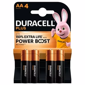 Duracell Plus Boost MN1500 – alkali AA-paristot, 4 kpl