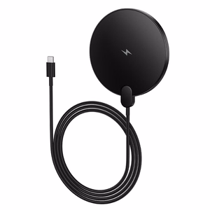 Wireless charger Hoco 15W with cable USB C and digital display CW62 black
