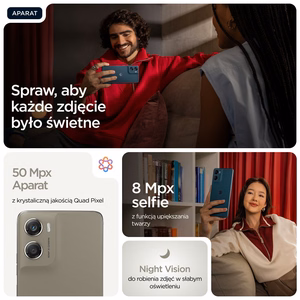 Motorola moto g06 power 17,5 cm (6,88 tuumaa) Dual SIM Android 15 4G USB Type-C, 4 Gt/256 Gt, 7000 mAh, khaki