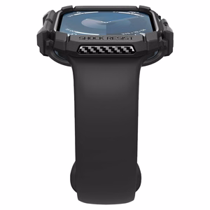 Spigen Rugged Armor Suojakuori Apple Watch 10:lle (42mm) - Musta