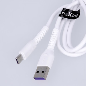 Maxlife MXUC-04 kaapeli USB - Lightning 1,0 m 3A valkoinen