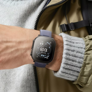 AmazingThing Radix Glass Näytönsuoja suojakuorella Apple Watch Ultra 3 49mm:lle - musta