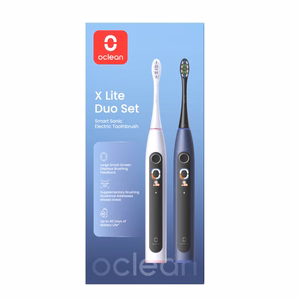 Oclean X Lite Duo Set sähköhammasharjasetti, tummansininen/harmaa