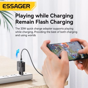 Charger Essager "GaN Pinson" Black 33W (PD / QC3.0)