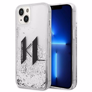 Karl Lagerfeld Liquid Glitter Big KL kotelo iPhone 14 - hopea - hopea