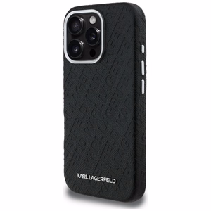 Karl Lagerfeld FW Stamped Karl MagSafe Suojakuori iPhone 16 Pro - musta
