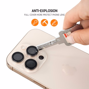 Tempered glass Tel Protect 3D Lens on camera for Iphone 13 Pro/13 Pro Max transparent (lens 3 pieces)