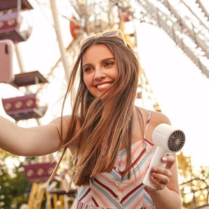 Jisulife Handheld Fan 10 kannettava USB-tuuletin, 4000 mAh – harmaa