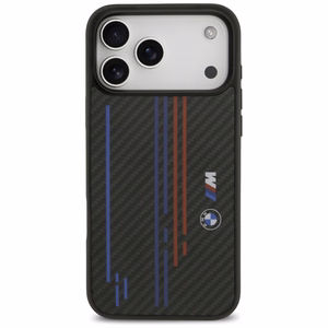 BMW M Kevlar Lines & Logo MagSafe Suojakuori iPhone 17 Pro Maxille - musta