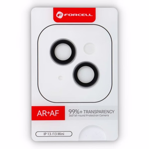 Tempered Glass Camera Lens for iPhone 13 / 13 Mini Forcell Premium silver