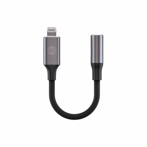 Forever audio-adapteri AJL-01 3,5 mm kuulokeliitin - Lightning musta
