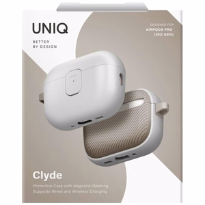 Uniq Clyde Case for AirPods Pro 3rd Gen - Gray-Beige