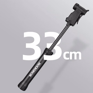 ROCKBROS TM-1701P 80 PSI minipyöräpumppu Presta- ja Schrader-venttiileille – väri: musta