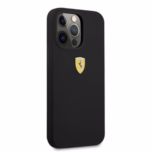 Ferrari FESSIHMP13XBK iPhone 13 Pro Max 6.7" musta/musta kova Silikoninen Suojakuori MagSafe
