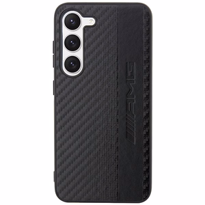 AMG AMHCS23MBLSCA S23+ S916 musta/musta kovakuori Carbon Stripe & Embossed
