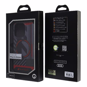Audi IML Sport MagSafe Suojakuori iPhone 14 Pro 6.1" Musta/Musta Kova Suojakuori AU-IMLMIP14P-RSQ/D2-BK