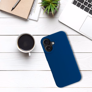 Tel Protect Silicone Premium iPhone 16:lle laivastonsininen