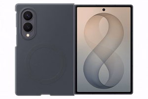 EF971CBE magneettinen silikonisuojakuori Samsung Galaxy Fold 8, musta