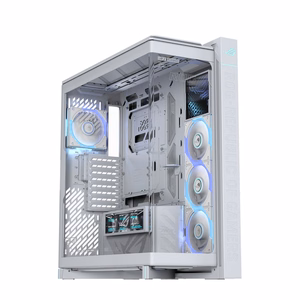 ASUS ROG CRONOX GR801 CURVE TG ARGB -keskikokoinen tornikotelo, valkoinen