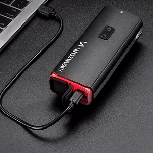 Wozinsky polkupyörän etuvalo USB-C-kaapelilla, 3000 lm – musta