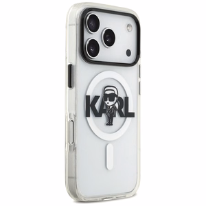 Karl Lagerfeld IML Karl Sketch Logo MagSafe Suojakuori iPhone 17 Pro:lle - Läpinäkyvä