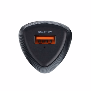 Autolaturi Forcell F-Energy Carbon USB A QC3.0 3A 18W CC50-1A musta