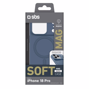 SBS Instinct Mag suojakuori mallille iPhone 18 Pro / 17 Pro, MagSafe-yhteensopiva – sininen