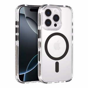 Tel Protect Strap Clear Case for Iphone 15 Pro black