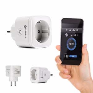 FORCELL F-ENERGY EU02 Älypistoke 230V WiFi-tuella, ajastimella ja Tuya/Amazon Alexa -tuella - valkoinen