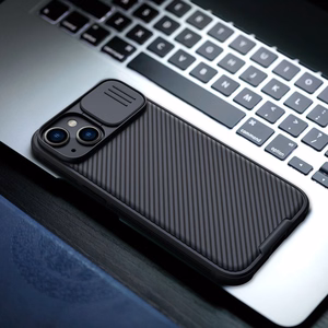 Nillkin CamShield Pro Case iPhone 14 Plus panssarisuojus kameran suojus Musta