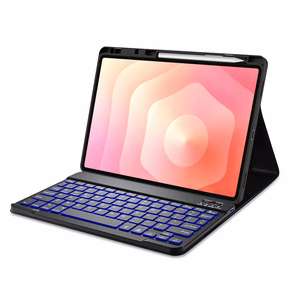 Tech-Protect SC Pen -suojakuori Bluetooth-näppäimistöllä Samsung Galaxy Tab S12+ 12.4" X840 / X846B -mallille, musta