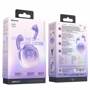 Acefast T9 Bluetooth 5.3 in-ear langattomat kuulokkeet - violetti